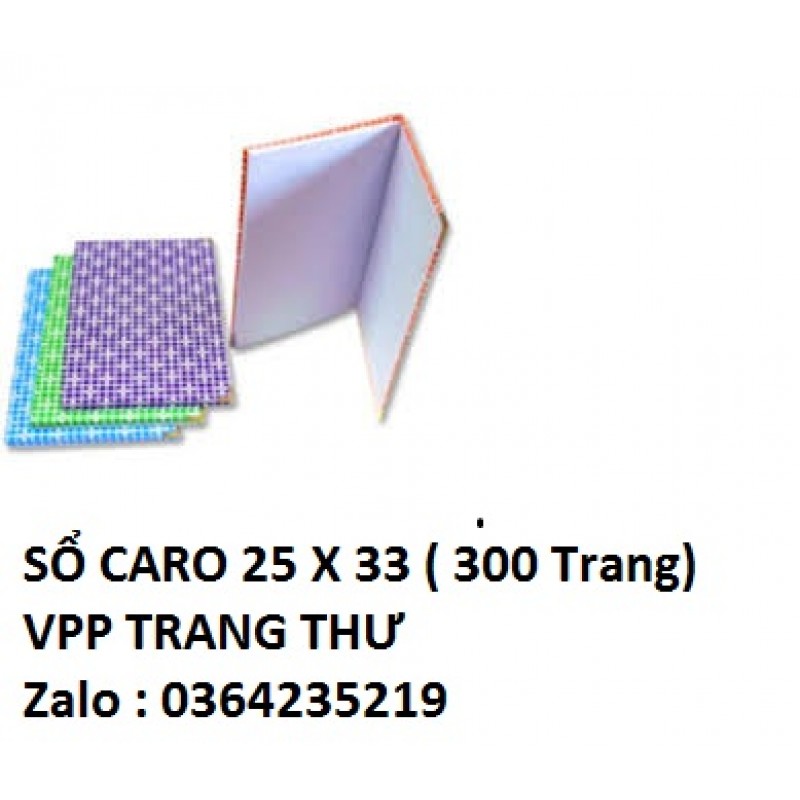 Sổ caro 25x33 dày 300 trang