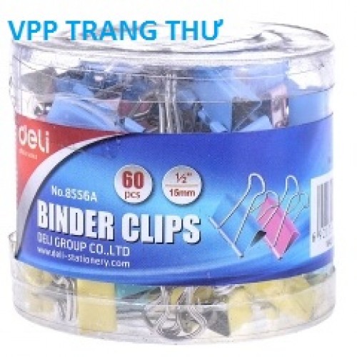 Kẹp bướm Deli màu 15mm