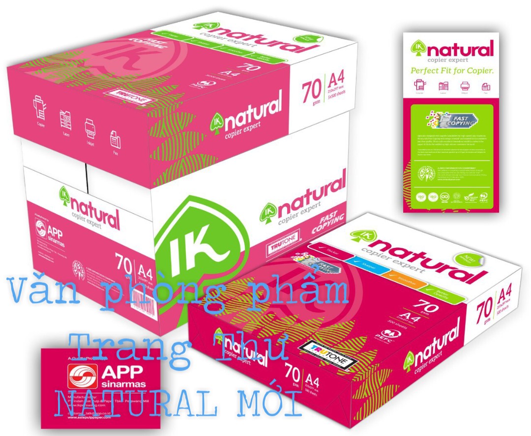 Giấy A4  IK Natural 70 gsm