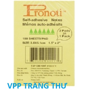 Giấy note vàng 1,5x2 Pronoti 3,8cmx5cm