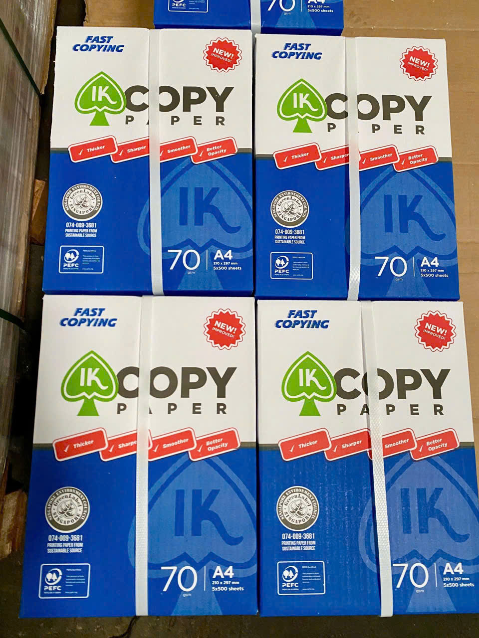 Giấy IK Copy A4 70 gsm